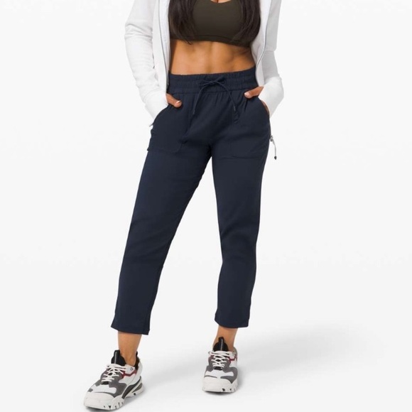 lululemon athletica Pants - Lululemon Beyond the Studio Crop True Navy size 2